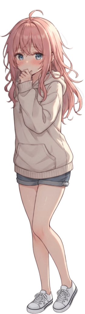 Anime Girl Peeking